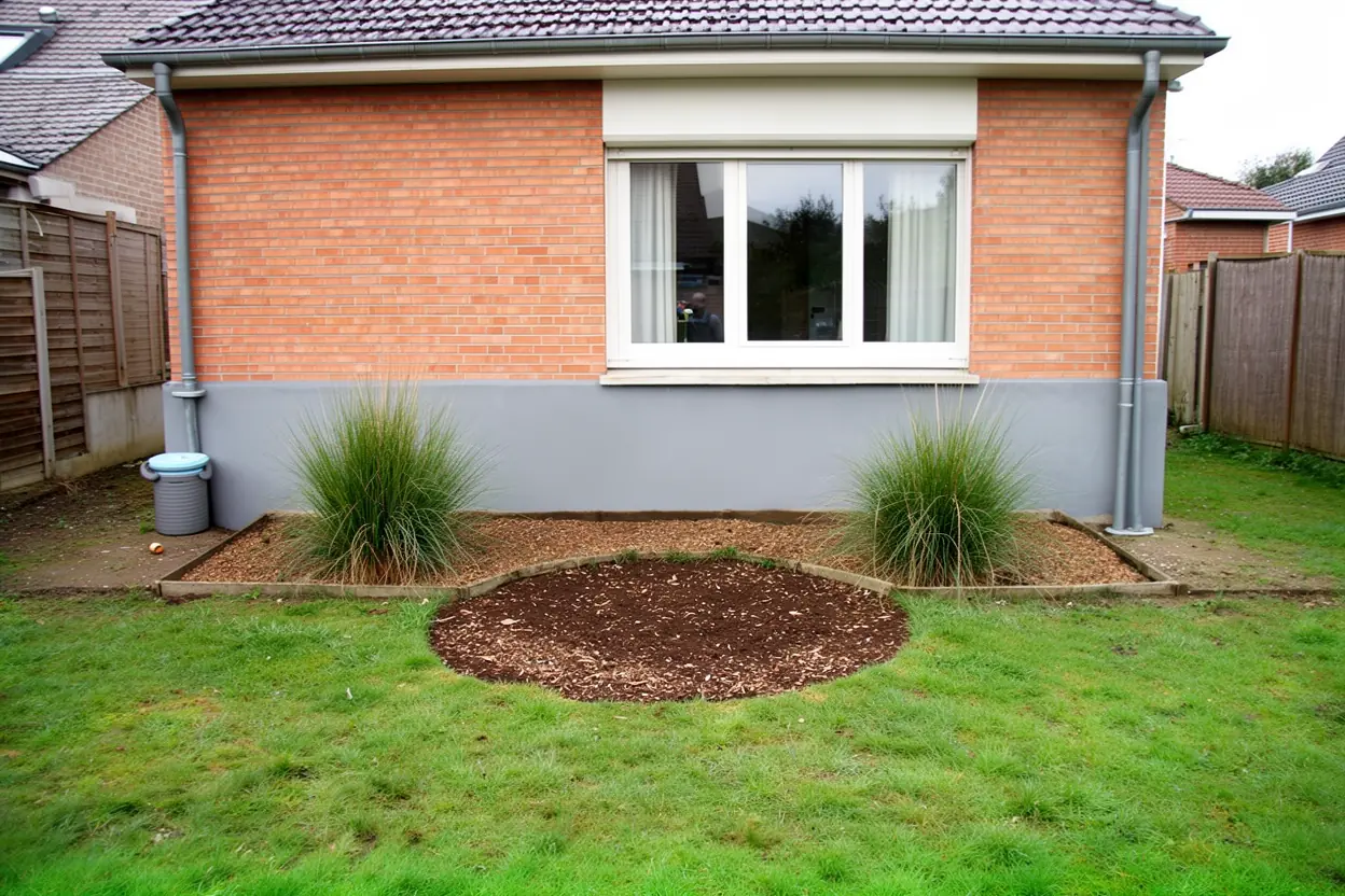 Massif prêt à planter après dessouchage à Pont-de-Metz