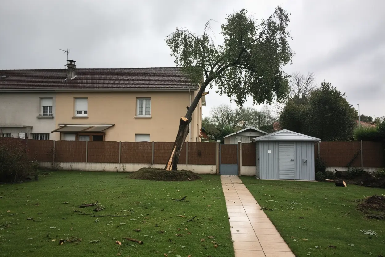 Terrain dégagé après démontage à Camon
